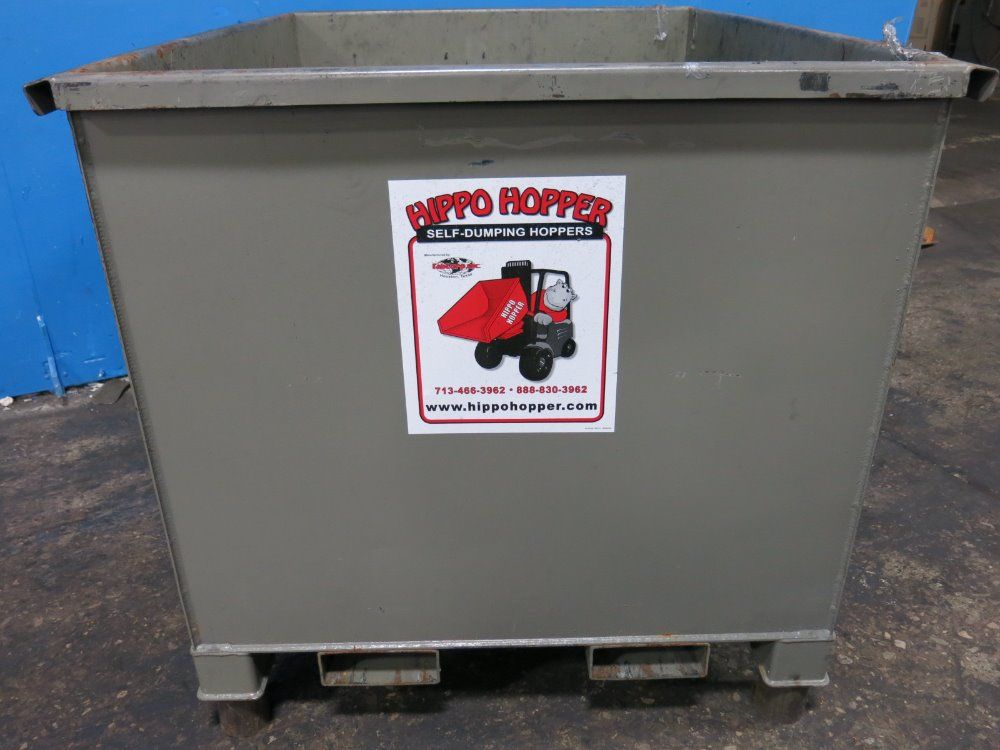 Hippo Hopper 55" X 42" X 33" Steel Bin - Mb-1000