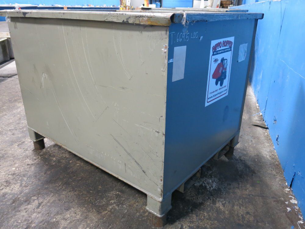Hippo Hopper 55" X 42" X 33" Steel Bin - Mb-1000