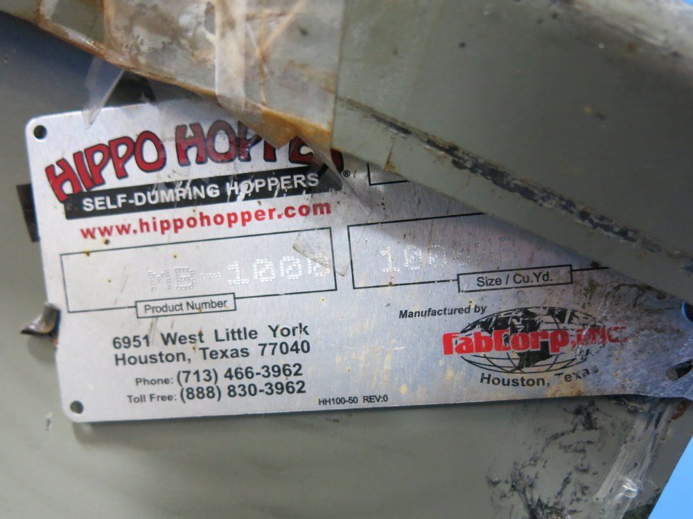 Hippo Hopper 55" X 42" X 33" Steel Bin - Mb-1000