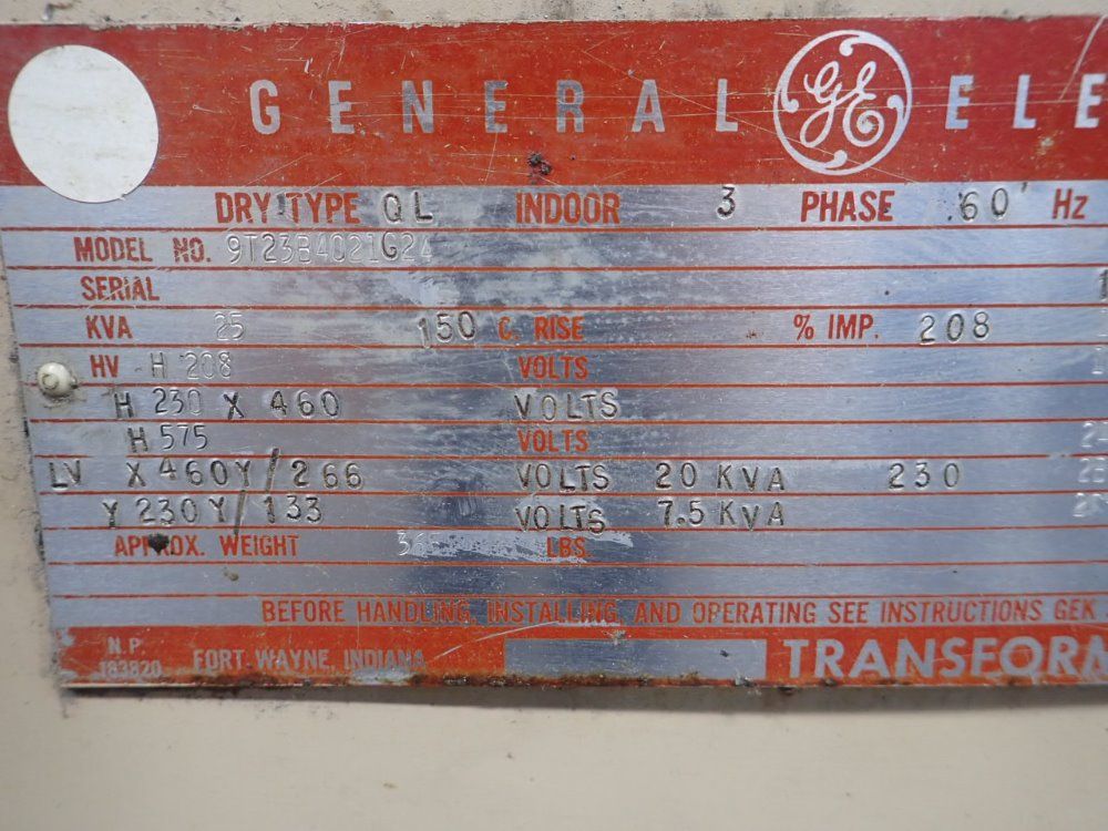 General Electric Transformer