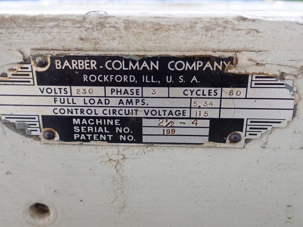 Barber Colman Hobbing Machine