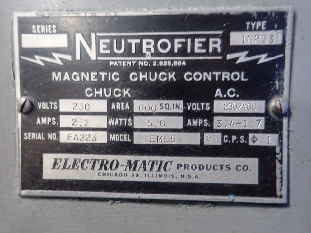 Landis Surface Grinder