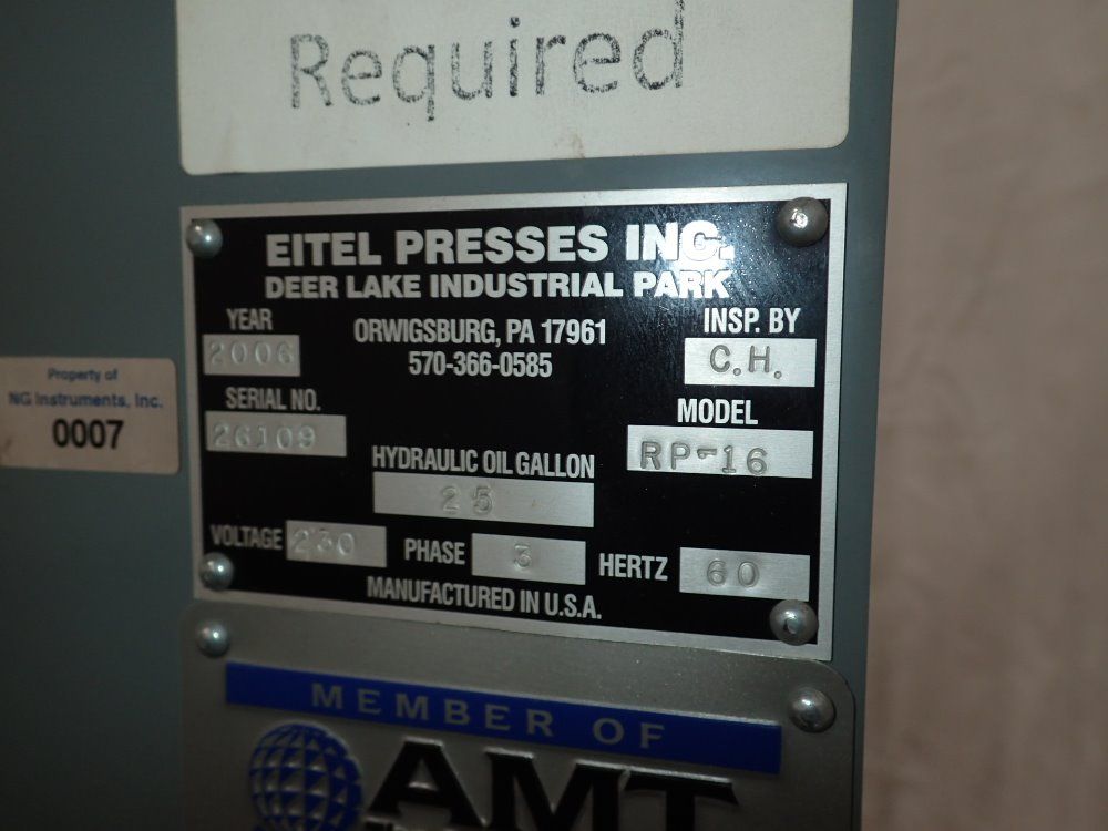Eitel Presses Straightening Press