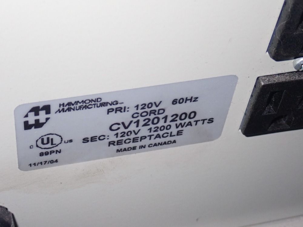 Hammond Mfg. Power Supply