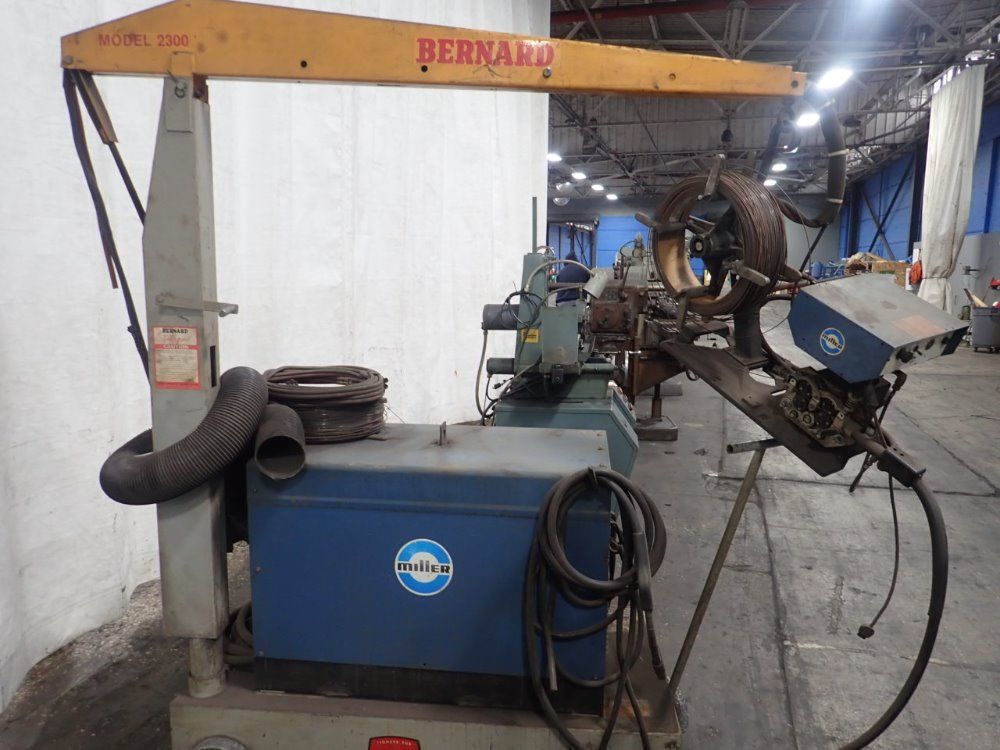 Miller / Bernard Welder W/ Boom & Wirefeeder