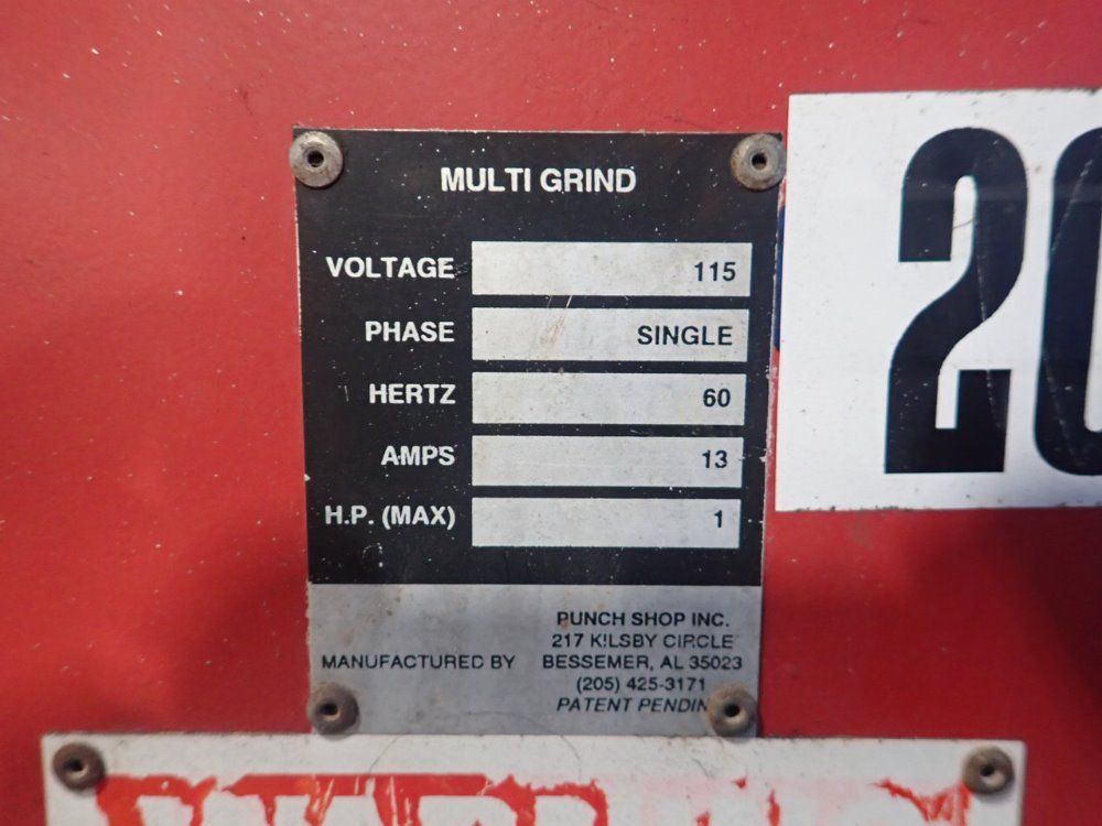 Punch Shop Inc Tool Grinder