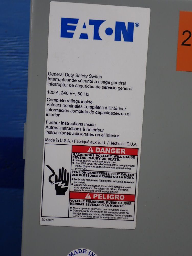 Eaton Non-fusble Disconnect