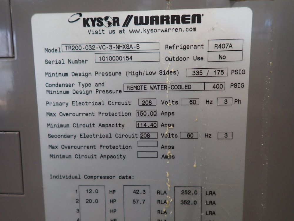 Kysor / Warren Condenser