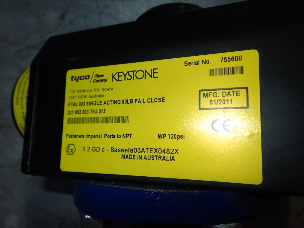 Keystone Actuator Valve