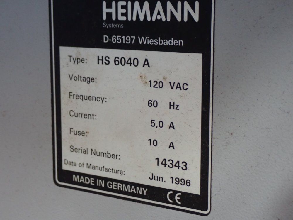 Heimann X-ray Machine
