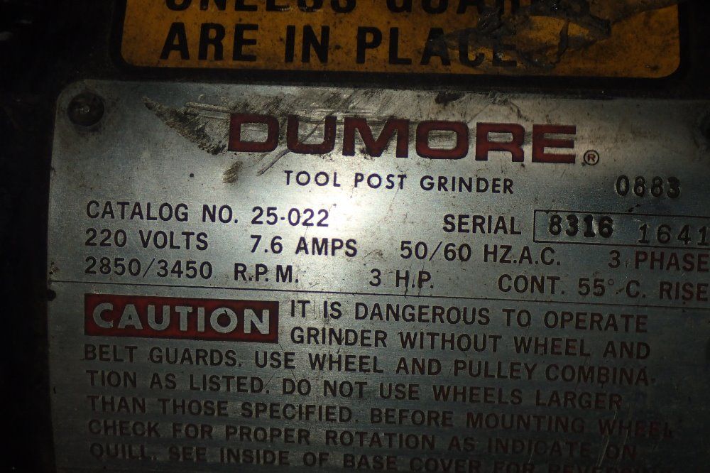 Dumore Tool Post Grinder