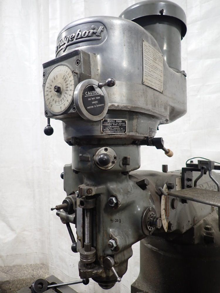 Bridgeport 9" X 42" Vertical Mill