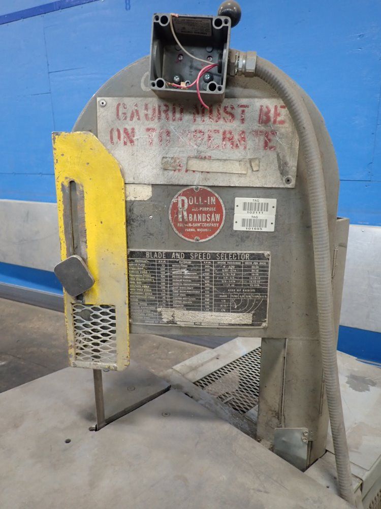 Roll-in Vertical Band Saw