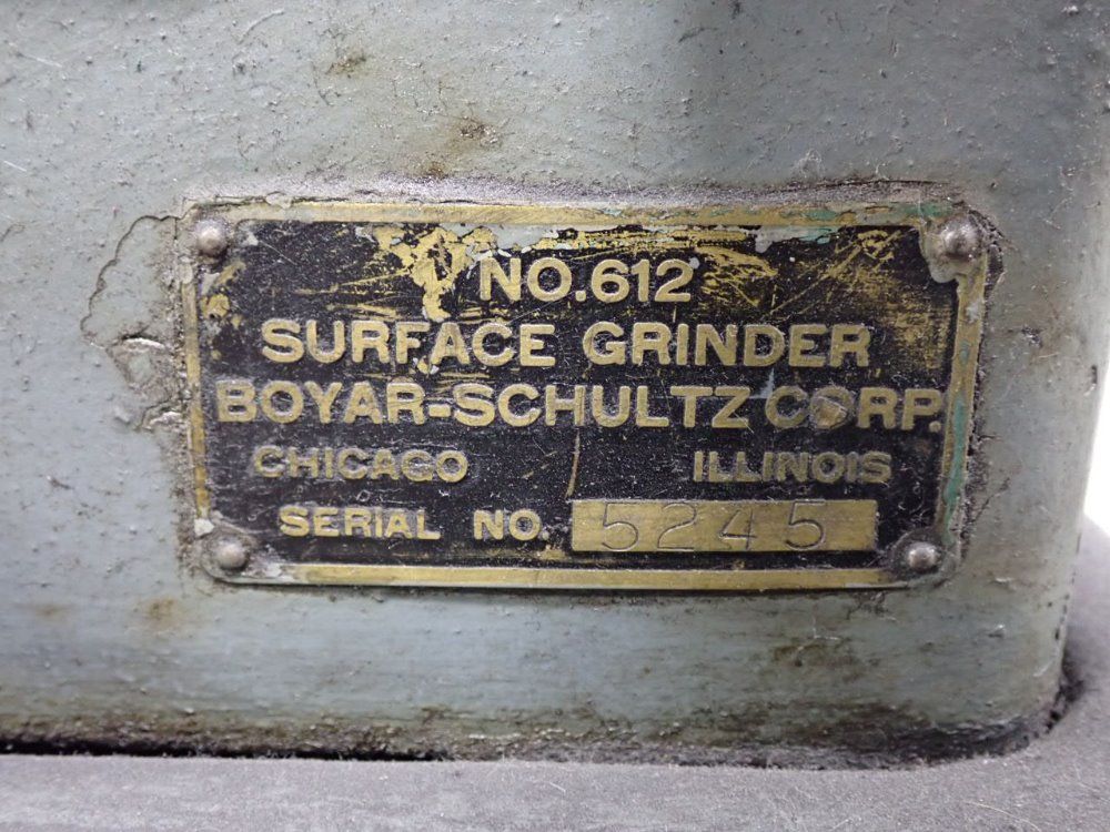Boyar Schultz Surface Grinder
