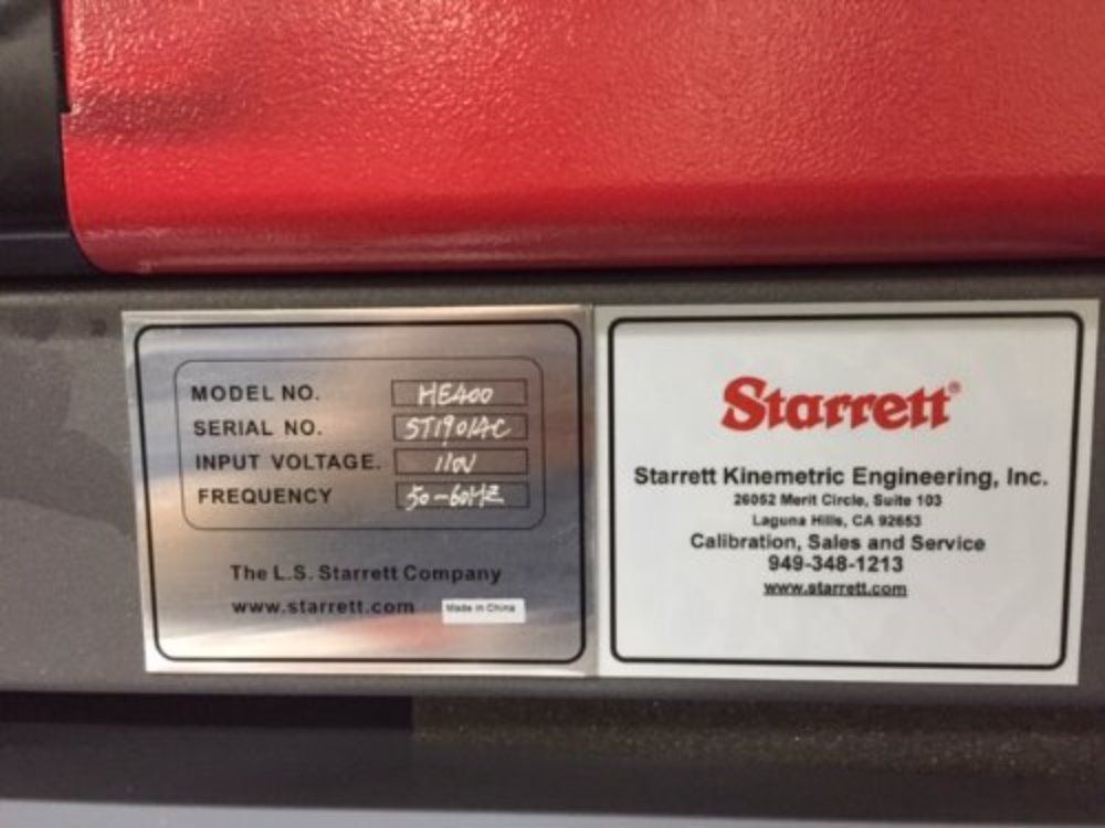 Starrett He400 Optical Comparator - He400