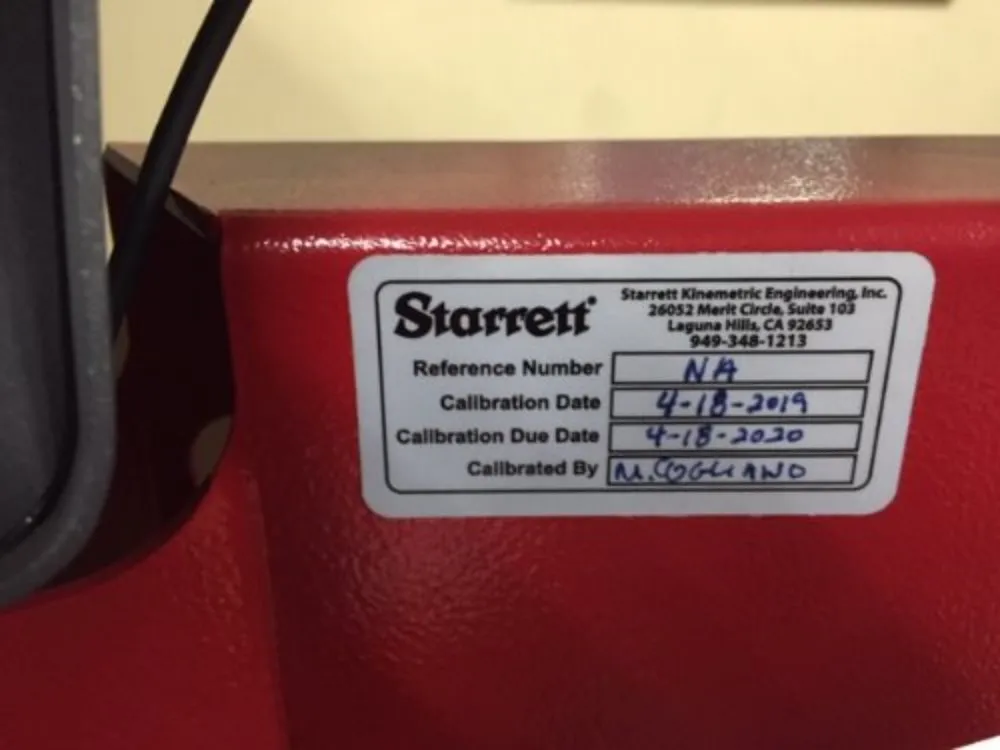 Starrett He400 Optical Comparator - He400