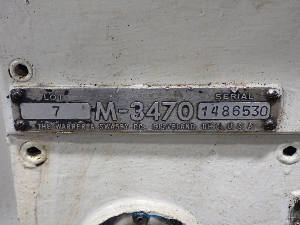 Warner & Swasey 20" X 72" 2a Turret Lathe - 2a