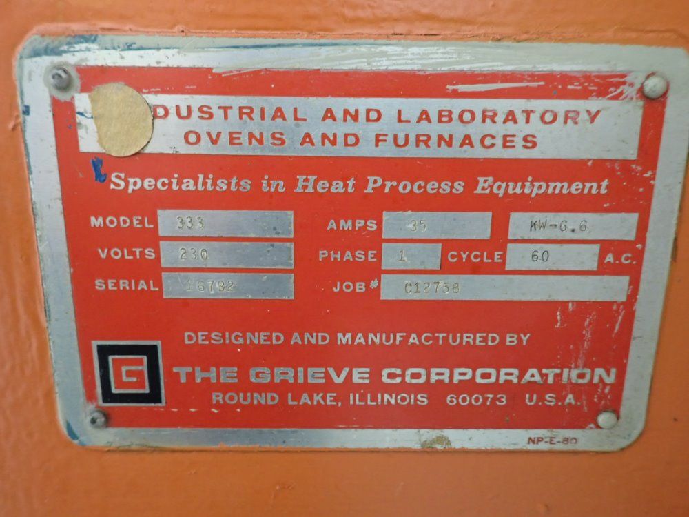 Grieve Oven