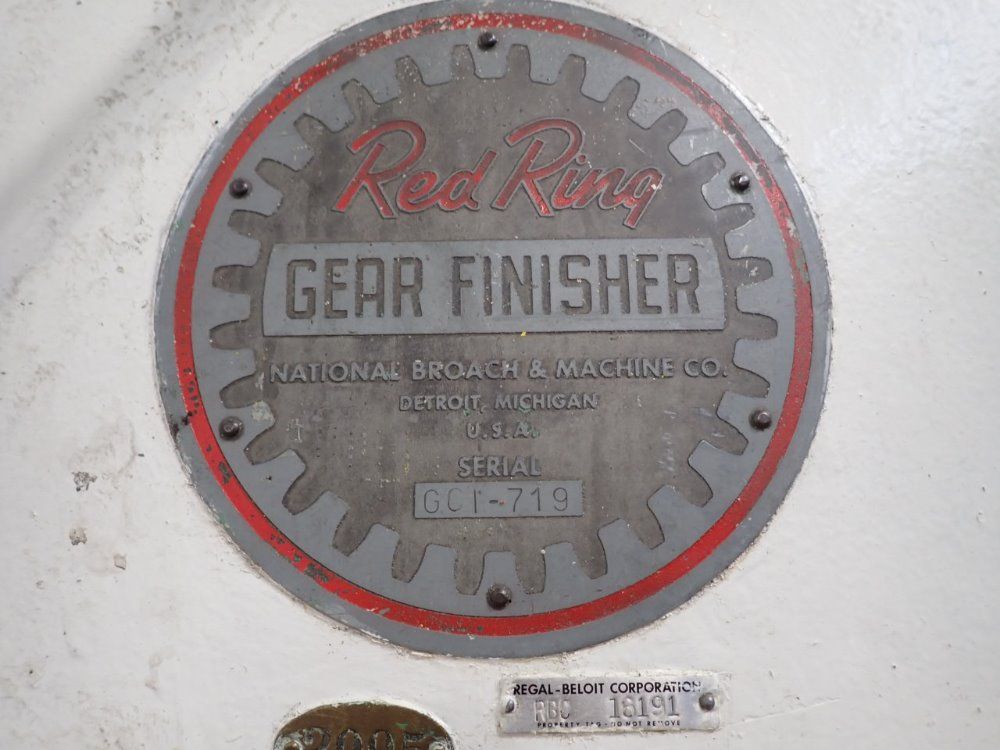 National Broach & Machine Gear Finisher