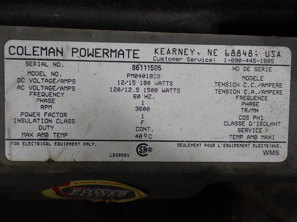 Coleman Portable Generator