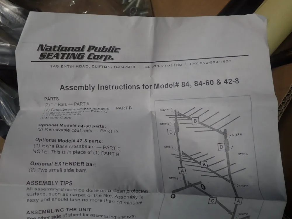 National Public Seating Rack
