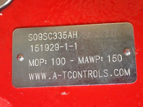 Abz Valve & Controls 20" Actuator Butterfly Valve