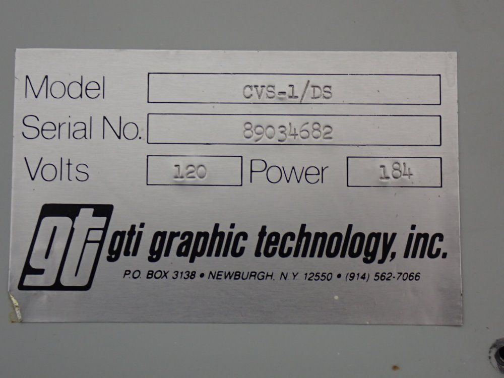 Gti Graphic Technologiey Inc. Light Exposure Unit