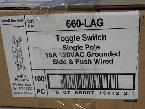Pass & Seymour Toggle Switches