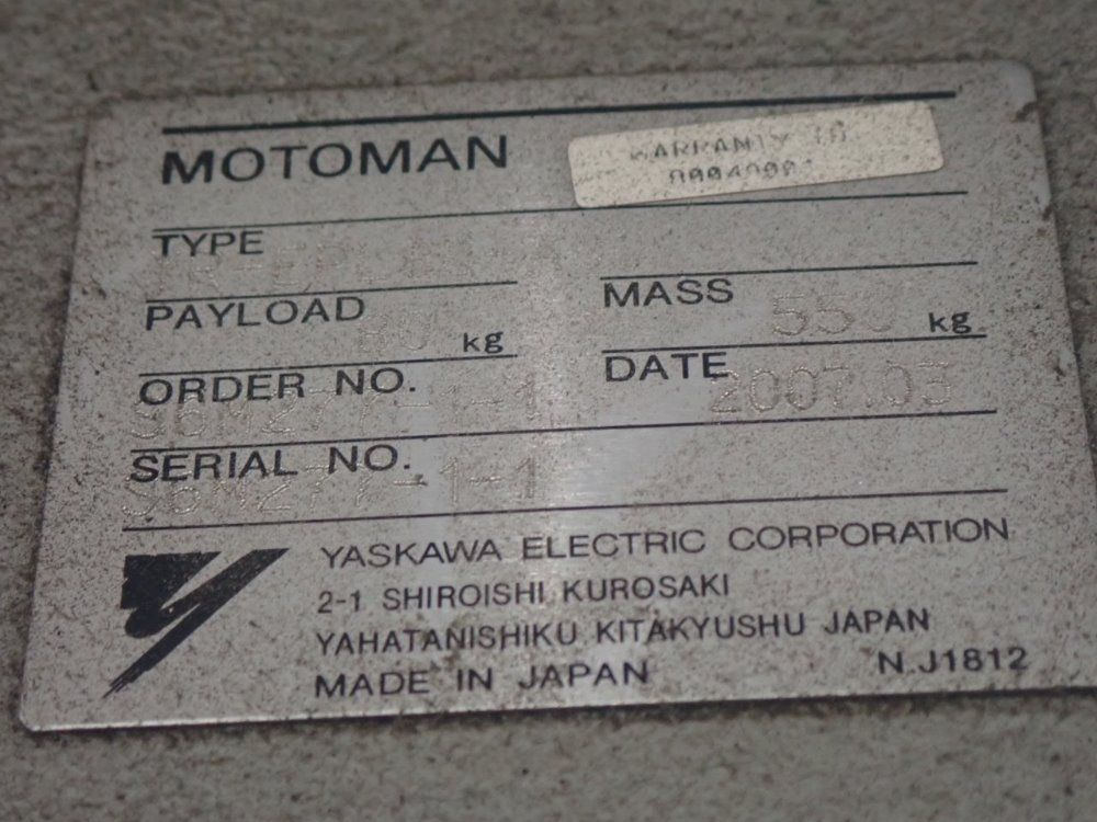 Motoman Yr-epl80 Robot - Yr-epl80