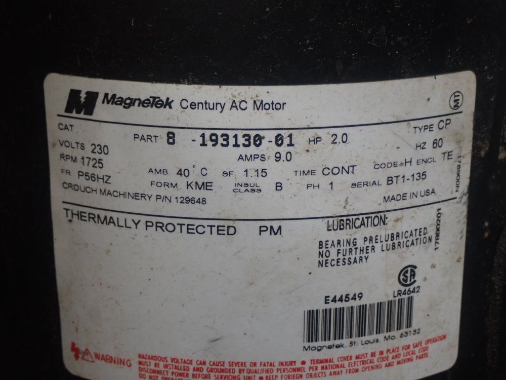 Crouch Machinery Horizontal Belt Sander