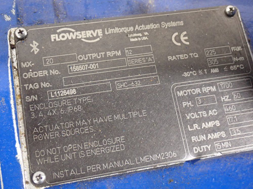 Flowserve Mx-20 Actuator - Mx-20