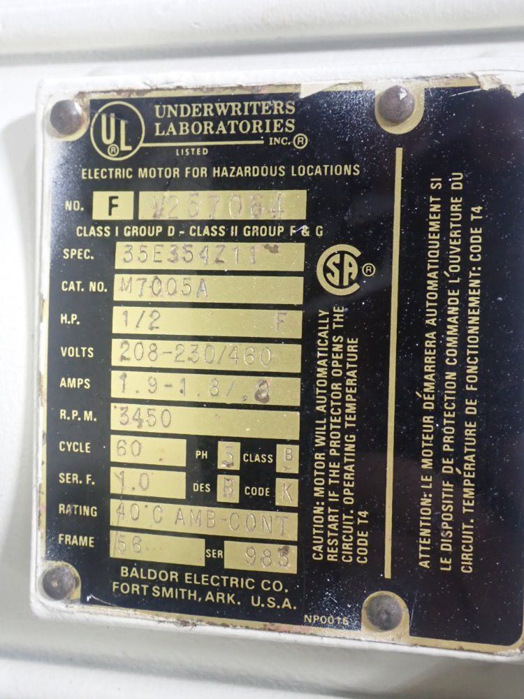 Ross 3/4 Hp & 1/2 Hp 2 Gallon Pvm-2 S/s Vacuum Mixer - Pvm-2