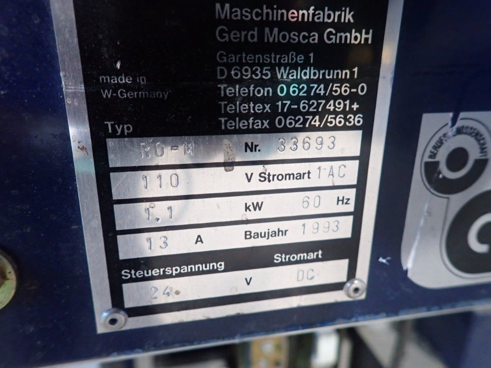 Mosca Straping Machine