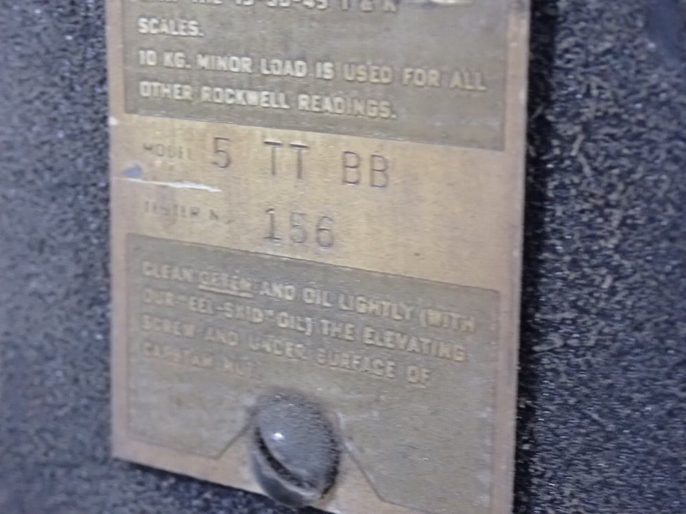 Rockwell/wilson Hardness Tester