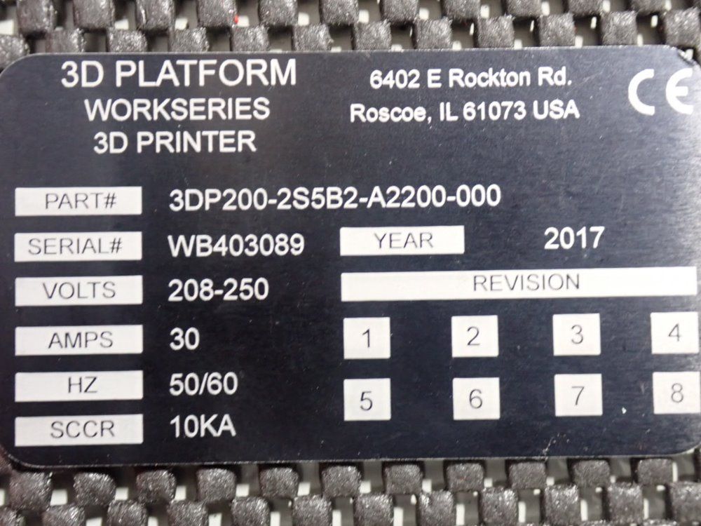 3d Platform 3d Printer - 3dp200-2s5b2-a200-000