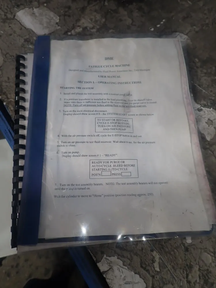 Dme Fatigue Cycle Machine