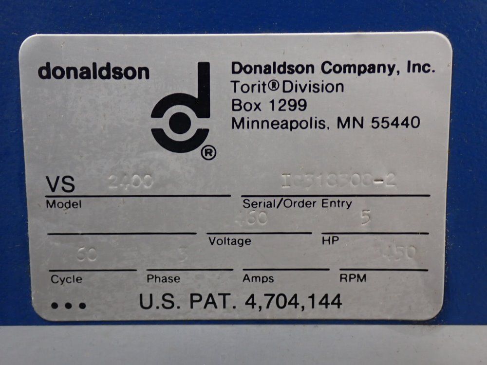 Donaldson Torit Dust Collector