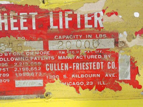 Cullen Friestedt Cullen Friestedt Sheet Lifter