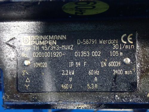 Brinkman Pumpen Pump