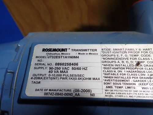 Rosemount 8732e Magnetic Flowmeter System - 8732e