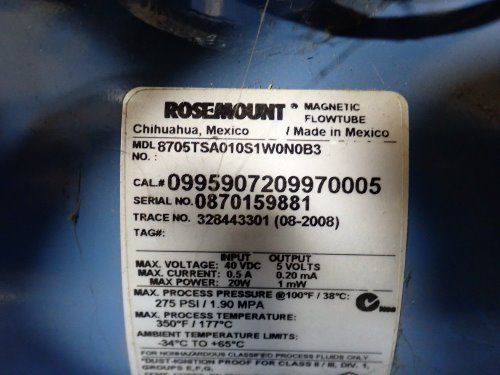 Rosemount 8732e Magnetic Flowmeter System - 8732e