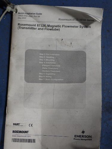 Rosemount 8732e Magnetic Flowmeter System - 8732e
