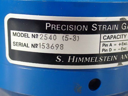 S Himmestein Precision Strain Gauge Load Cell