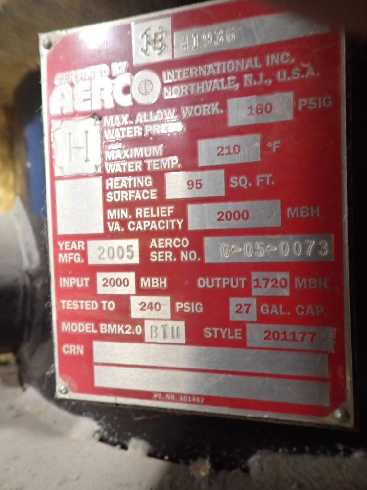 Aerco Water Heater