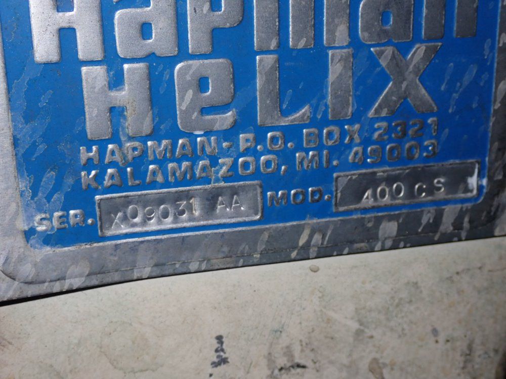 Hapman Helix Screw Conveyor