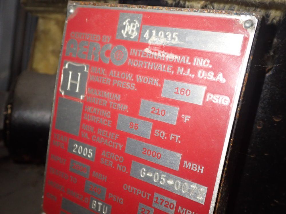 Aerco Benchmark Bmk2.0btu Boiler - Benchmark Bmk2.0btu