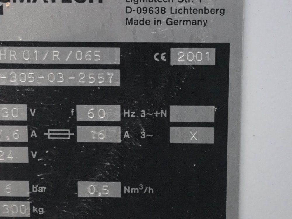 Ligmatech Hr 01/r/065 Roller Conveyor - Zhr 01/r/065
