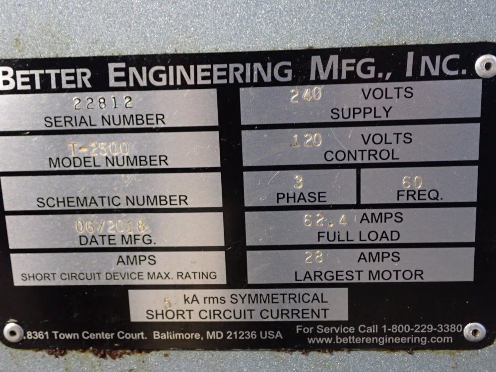 Better Engineering T-2500 Rotary Parts Washer - T-2500