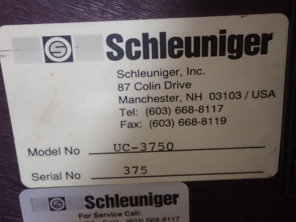 Schleuniger Uc-3750 Nickel Tab/tube Cutter - Uc-3750