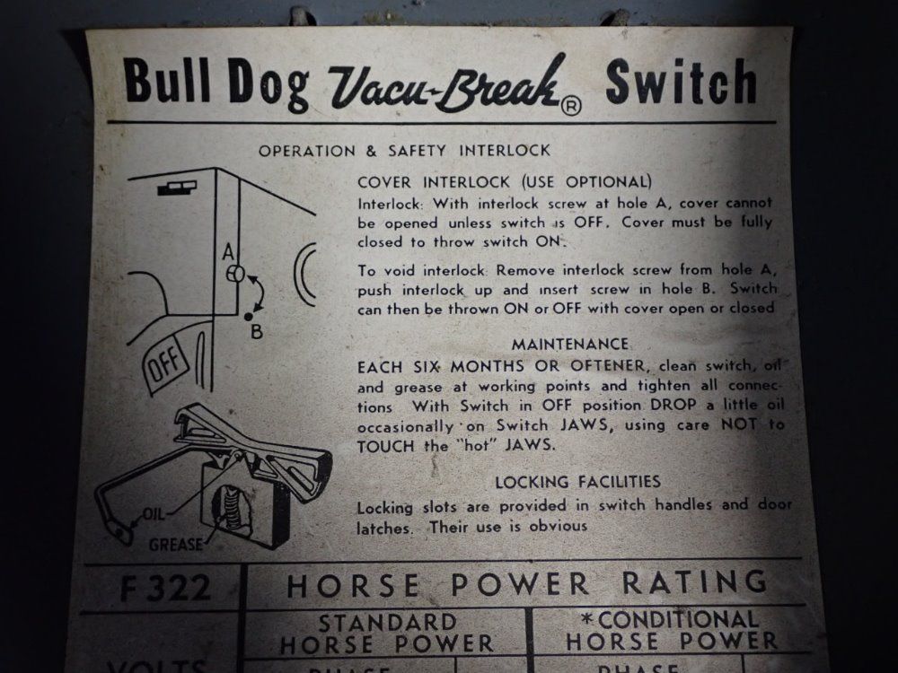 Vacu Break Safety Switch